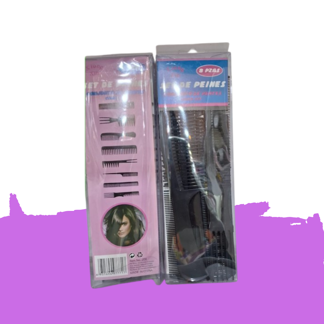 Kit 7 Pentes para Cabelo